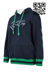 Z282 Design hooded sweater style Hit color flat machine Equestrian school activities Sweater shop